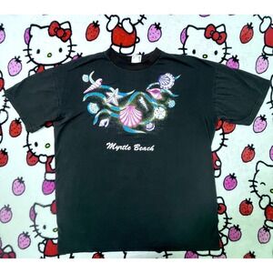 2000s indie skater black baggy tee